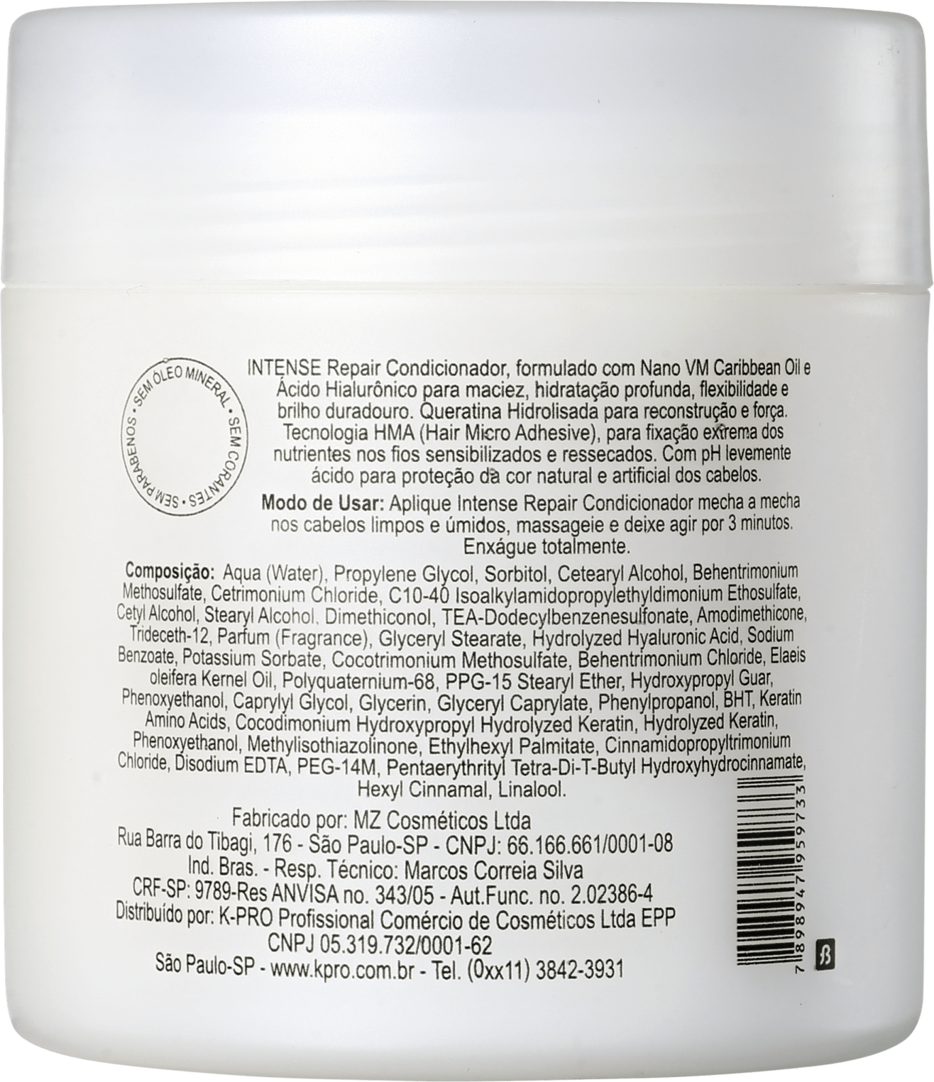 K.Pro Intense Repair - Condicionador 500g