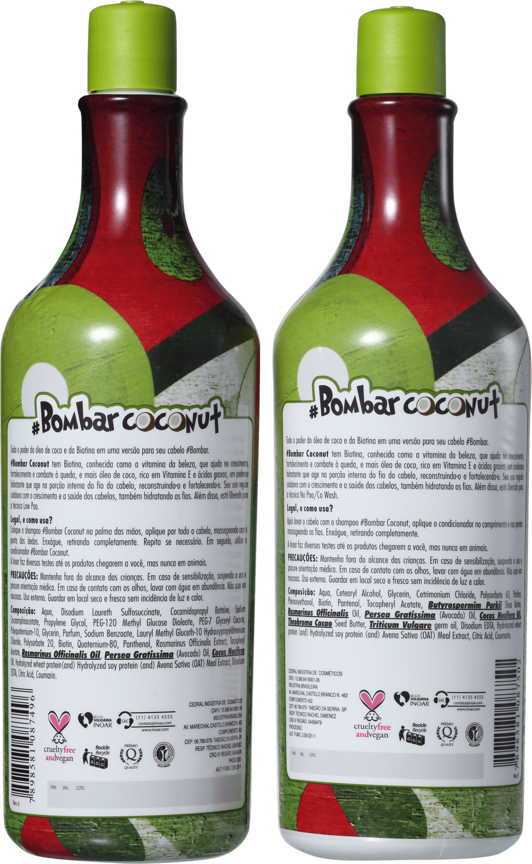 Inoar #Bombar Coconut Litro Kit (2 Produtos)