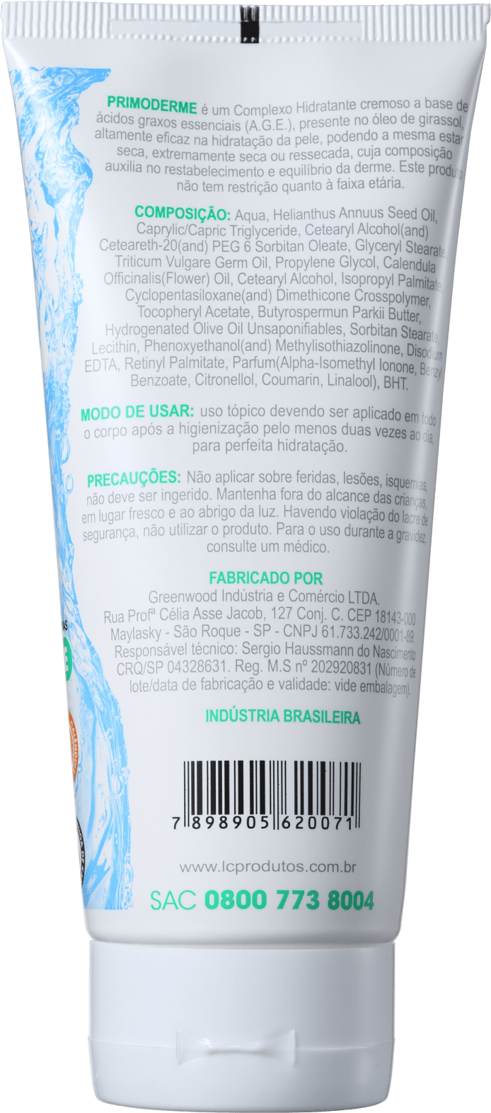 Primoderme Emulsão Hidratante com Calêndula - Hidratante 200ml