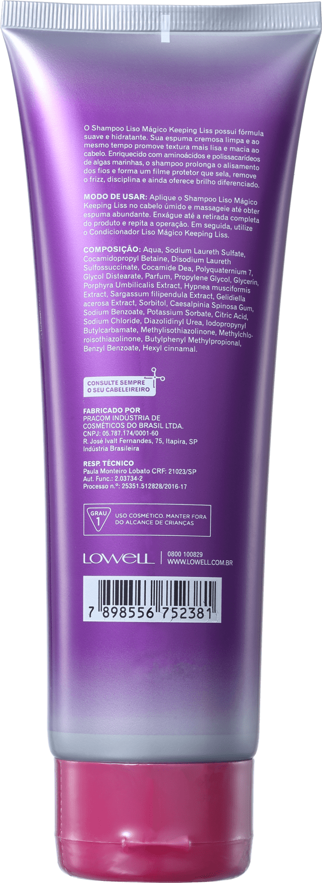 Lowell Keeping Liss Liso Mágico – Shampoo Hidratante 240ml