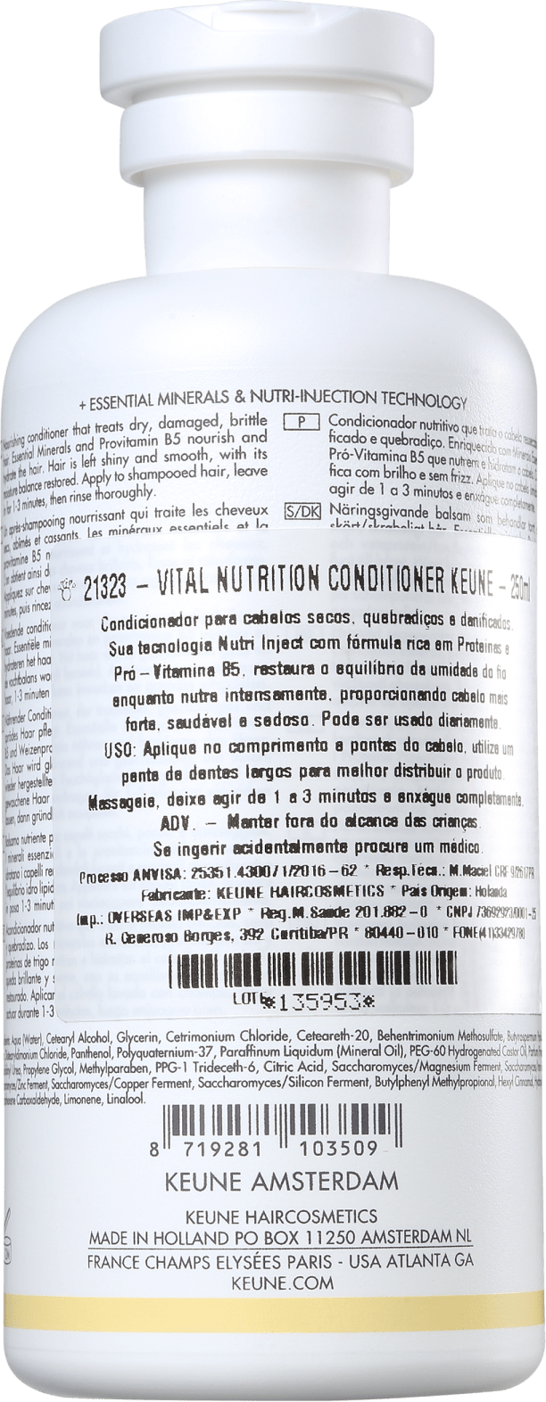 Keune Care Vital Nutrition - Condicionador 250ml