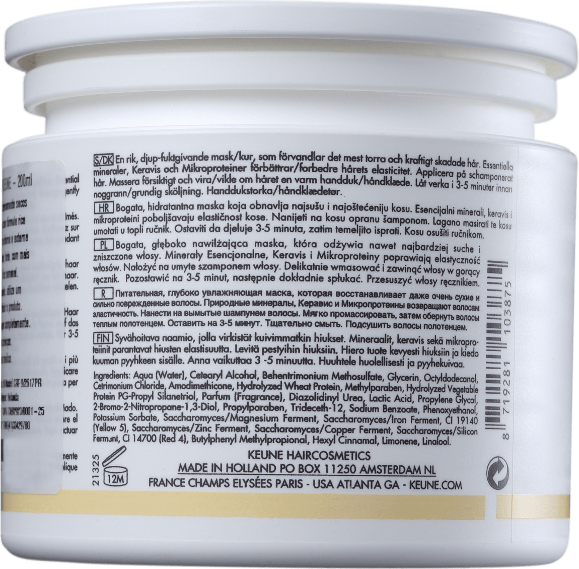 Keune Care Vital Nutrition - Máscara 200ml