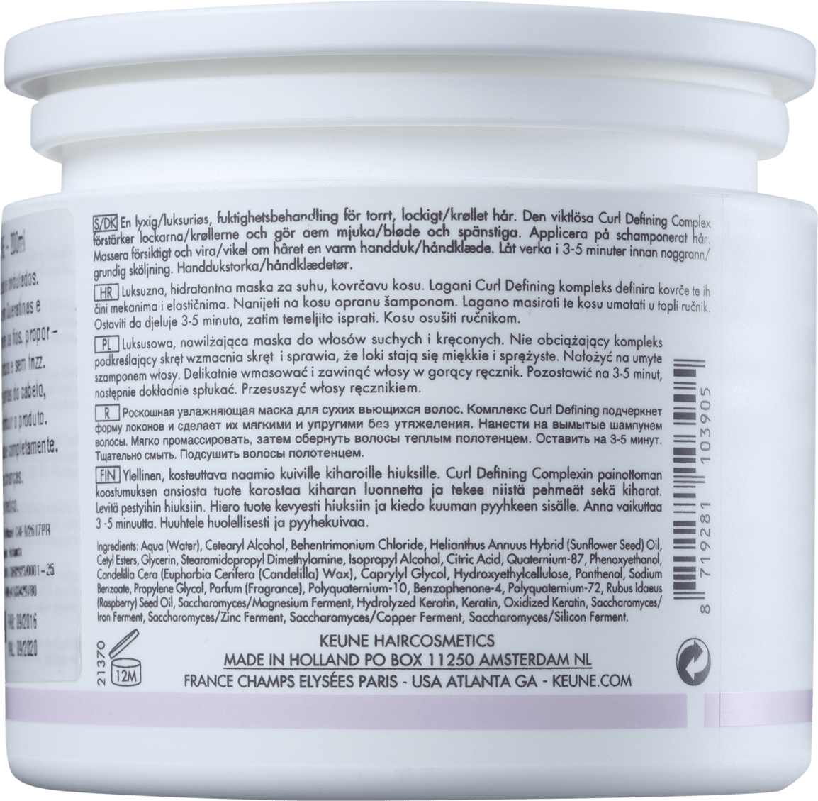 Keune Care Curl Control Mask - Máscara 200ml