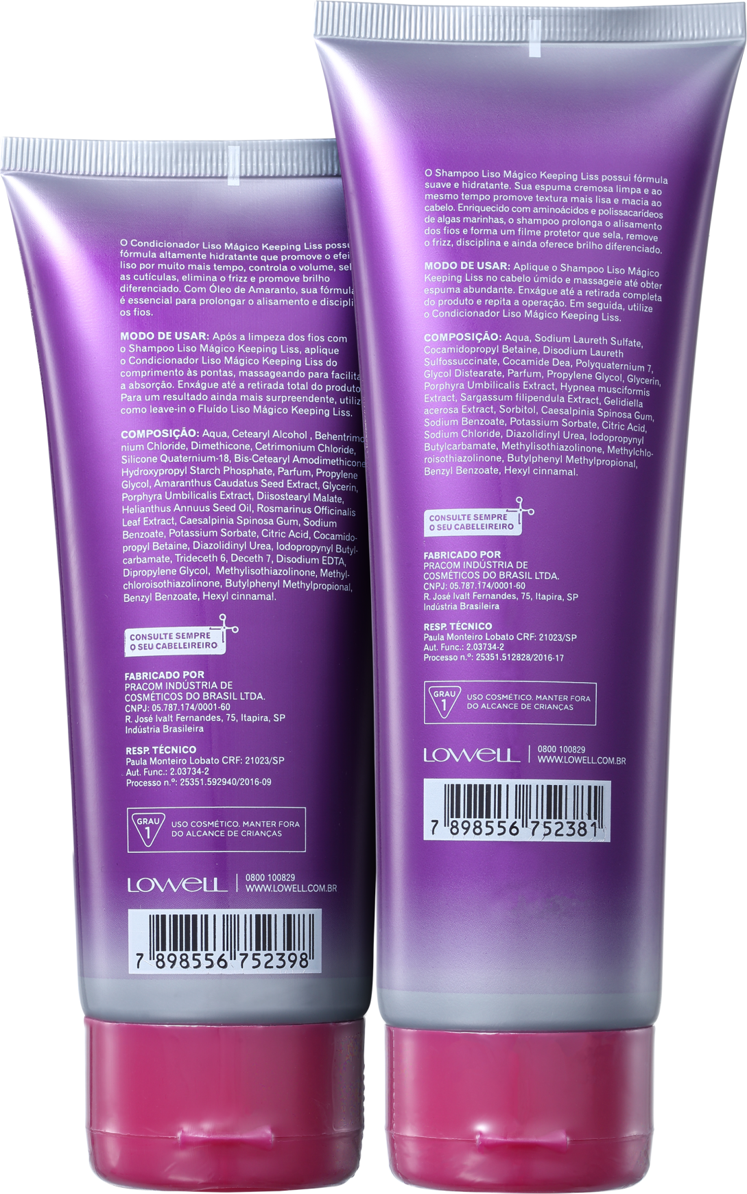 Lowell Keeping Liss Liso Mágico Kit (2 produtos)