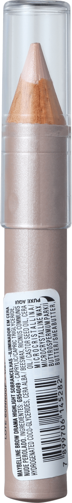 Maybelline Brow Drama Iluminador de Sobrancelhas Nude Perolado - Lápis para Sobrancelha 1,5g
