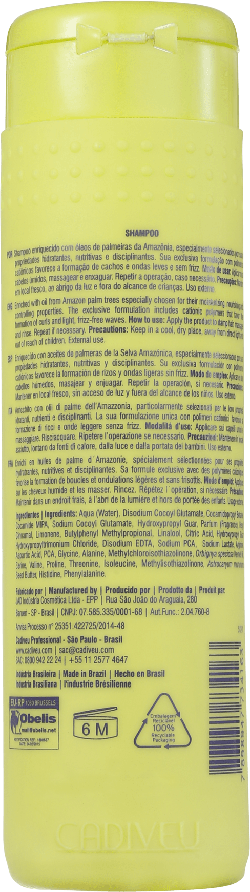Cadiveu Professional Bossa Nova - Shampoo 250ml