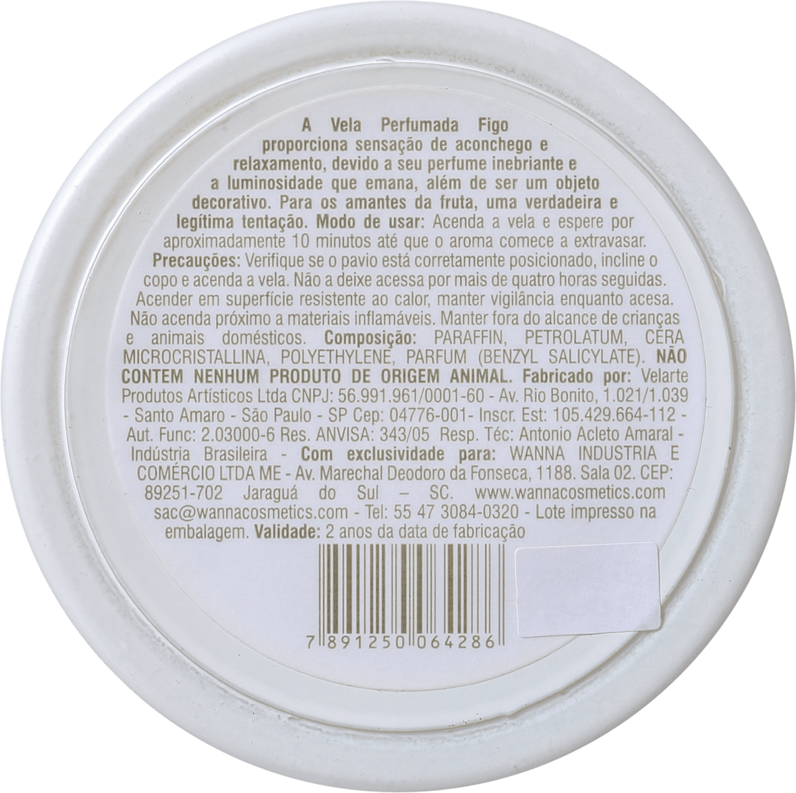 Wanna Brazilian Lacework Figo - Vela Perfumada 200g