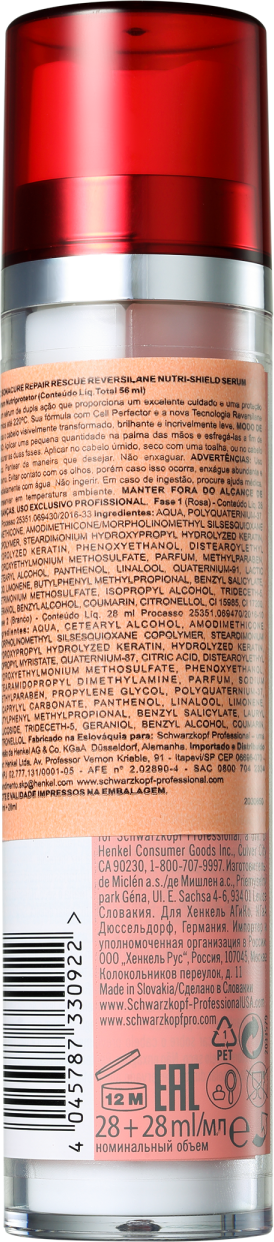 Schwarzkopf Professional BC Bonacure Repair Rescue Reversilane Nutri-Shield - Sérum 56ml
