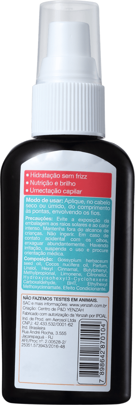 Yenzah Sou + Cachos Óleo de Coco Premium - Óleo Umectante 60ml