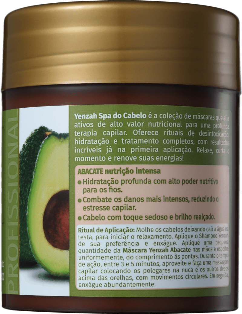 Yenzah SPA dos Cabelos Abacate - Máscara 480g