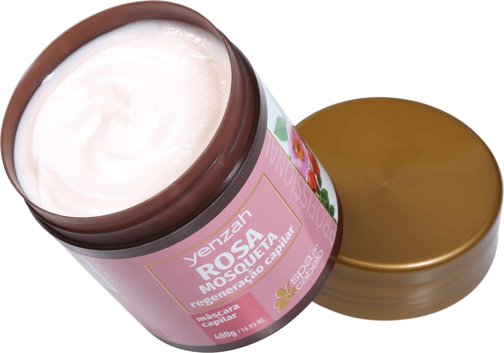 Yenzah SPA dos Cabelos Rosa Mosqueta - Máscara 480g
