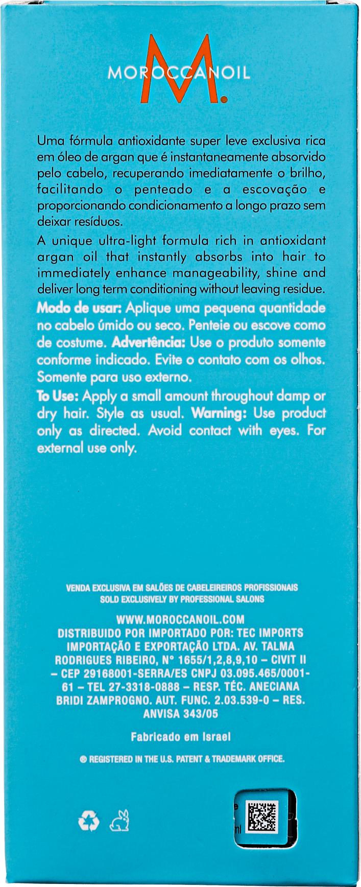 Moroccanoil Light Oil Treatment - Óleo de Tratamento 100ml