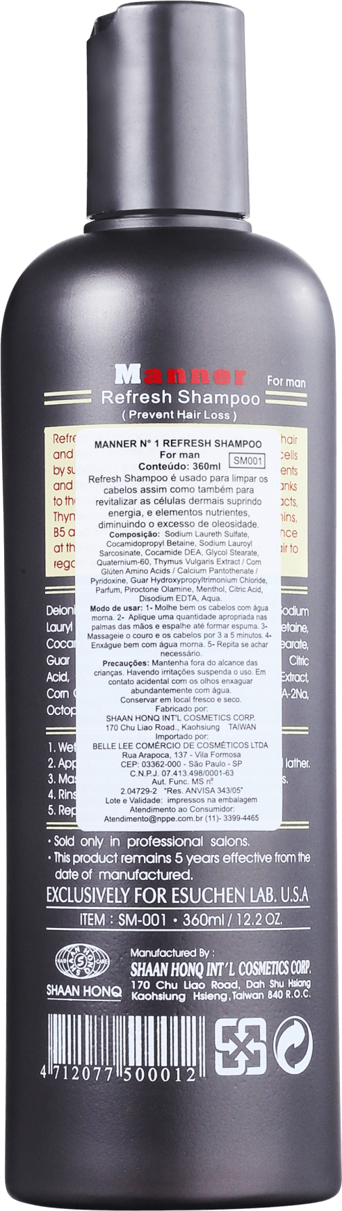 N.P.P.E. Manner Nº1 Refresh - Shampoo 360ml
