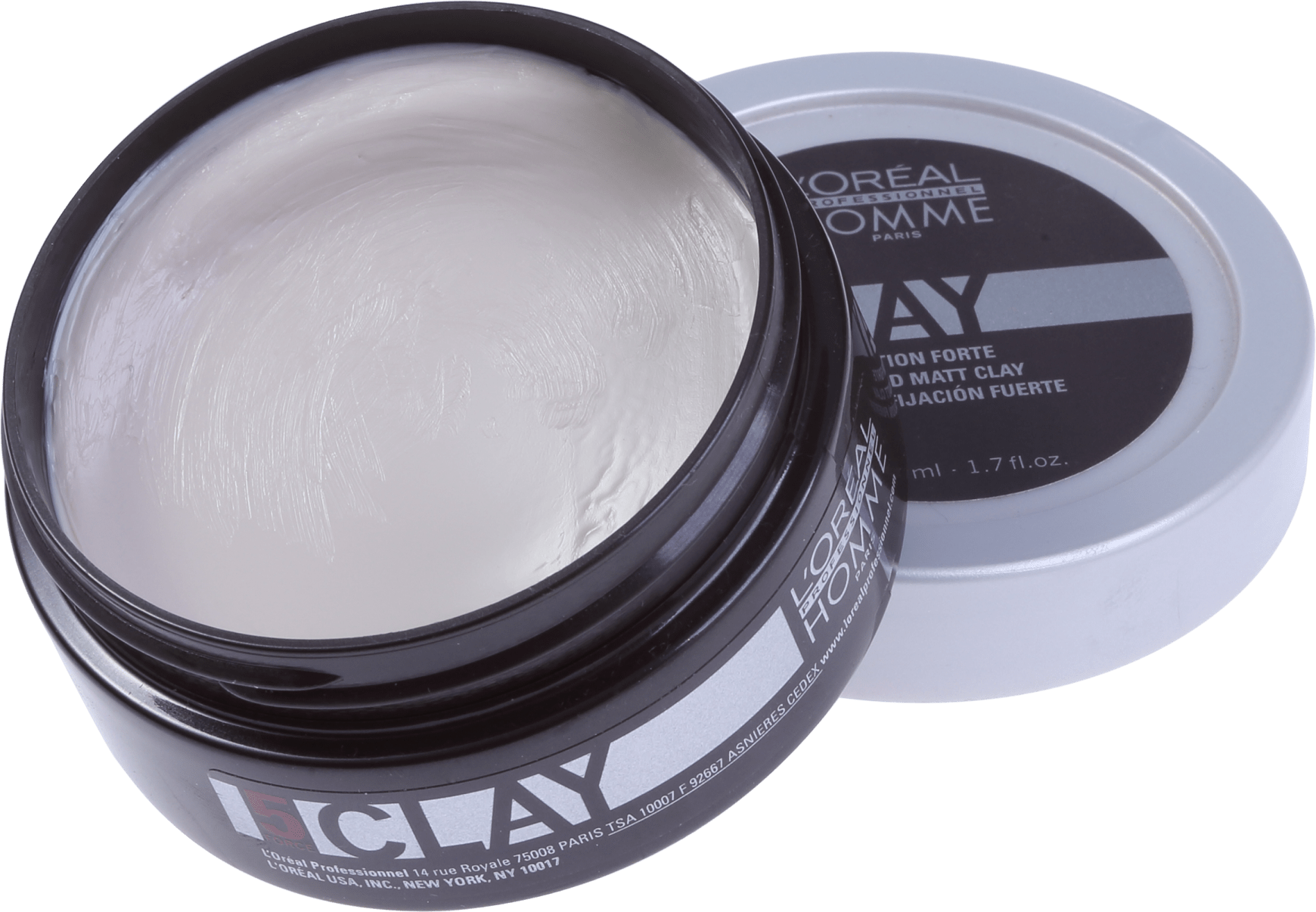L'Oréal Professionnel Homme Clay Force 5 - Pasta de Fixação Forte 50ml