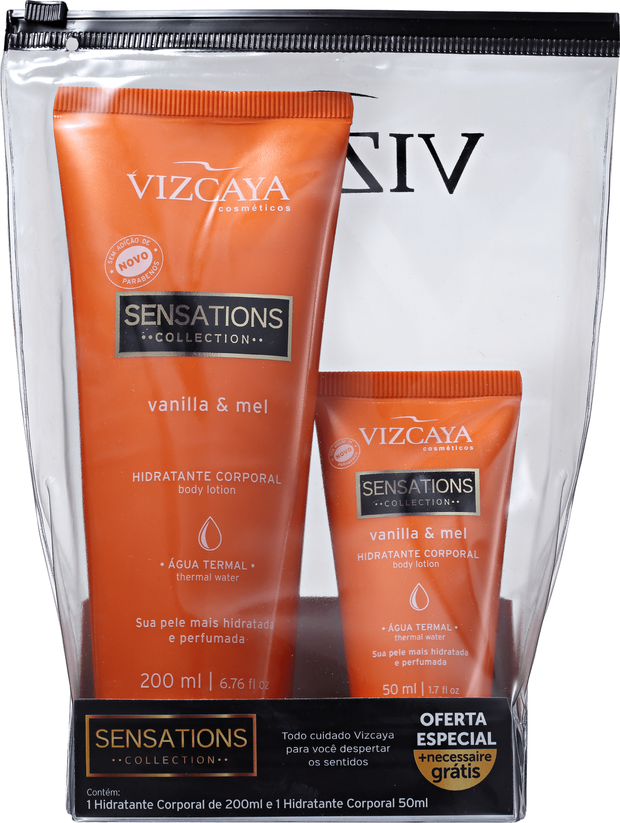 Kit Vizcaya Sensations Vanilla & Mel (2 Produtos)