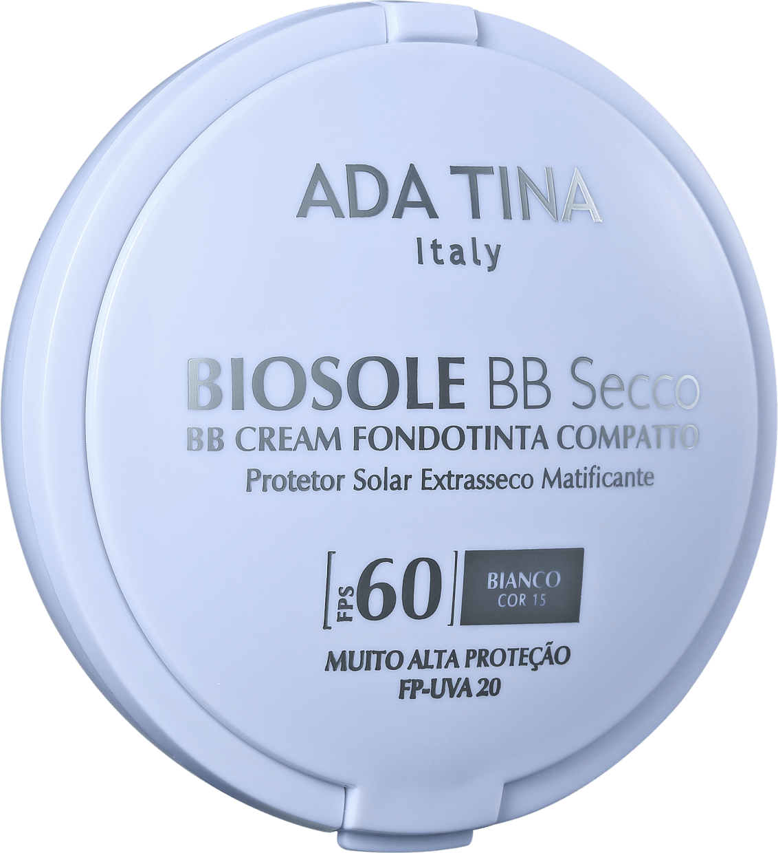 Ada Tina Biosole BB Secco FPS60 Bianco - Protetor Solar Facial com Cor 10g