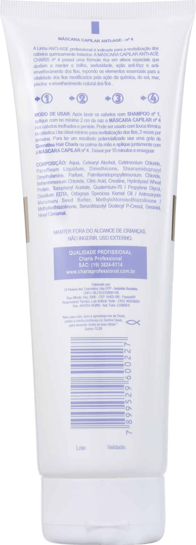 Charis Anti Age Máscara Revitalizante - Máscara de Tratamento 250ml