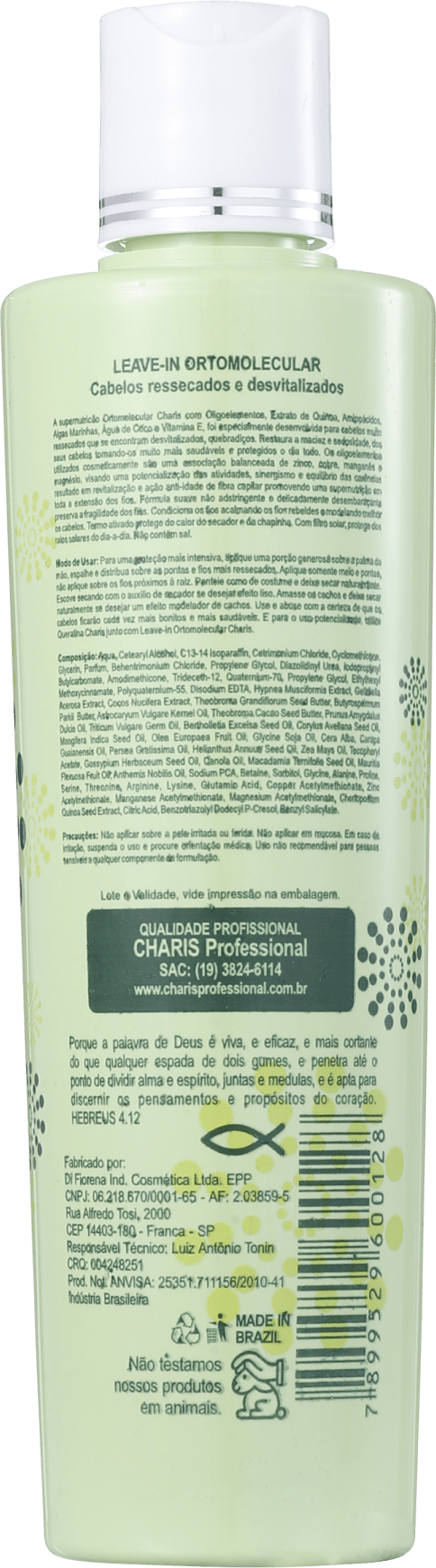 Charis Ortomolecular Spa Leave-In - 250ml