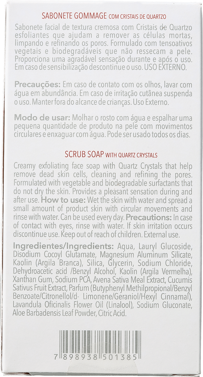 Elemento Mineral Gommage com Cristais de Quartzo - Sabonete Líquido 65g
