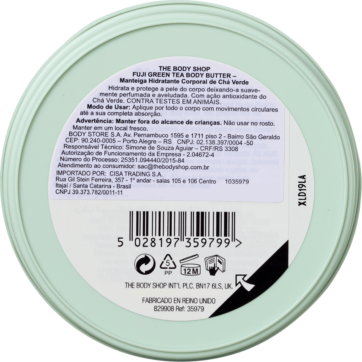 The Body Shop Fuji Green Tea - Manteiga Hidratante Corporal 200ml