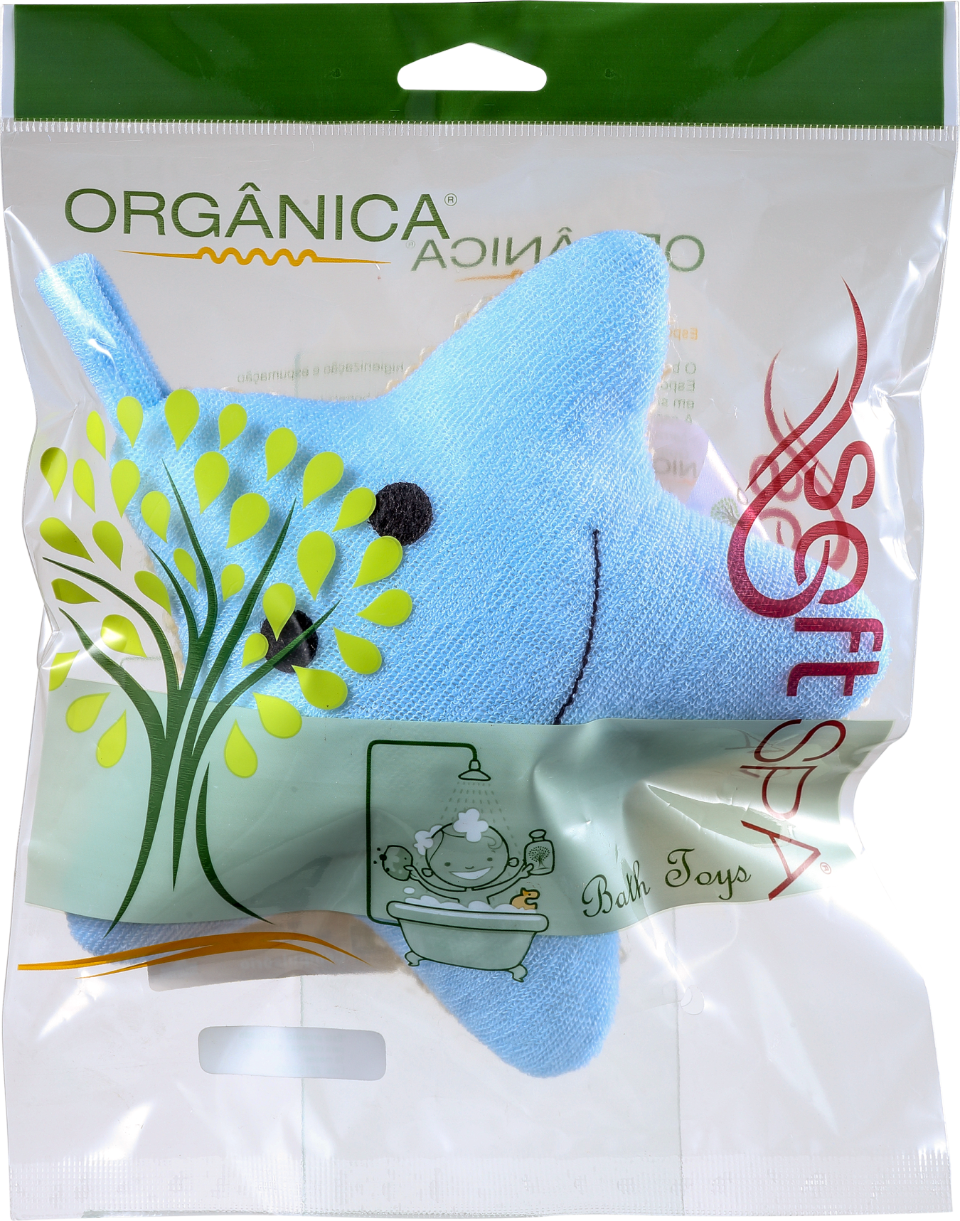 Orgânica Bath Toy Estrela Azul - Esponja de Banho