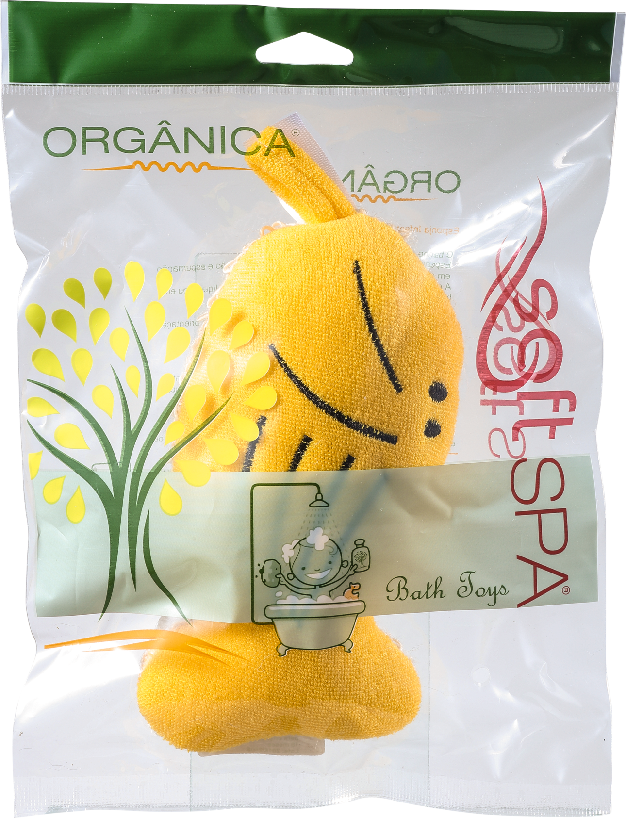 Orgânica Bath Toy Peixinho Amarelo - Esponja de Banho