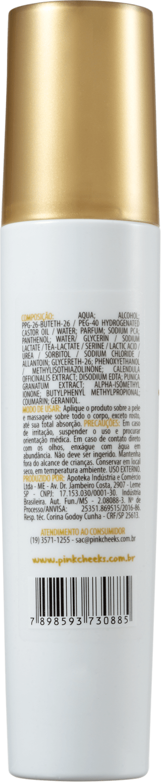 Pink Cheeks Splash Me Gold - Spray Hidratante Corporal 120ml