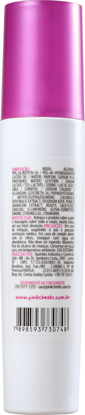 Pink Cheeks Splash Me Rose - Spray Hidratante Corporal 120ml