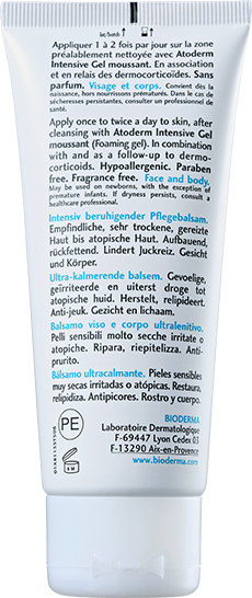 Bioderma Atoderm Intensive Baume - Creme Hidratante Corporal 75ml