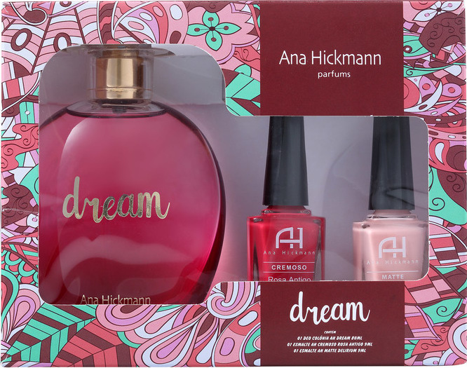 Conjunto Dream Ana Hickmann Feminino - Eau de Cologne 80ml + Esmalte 9ml 2un
