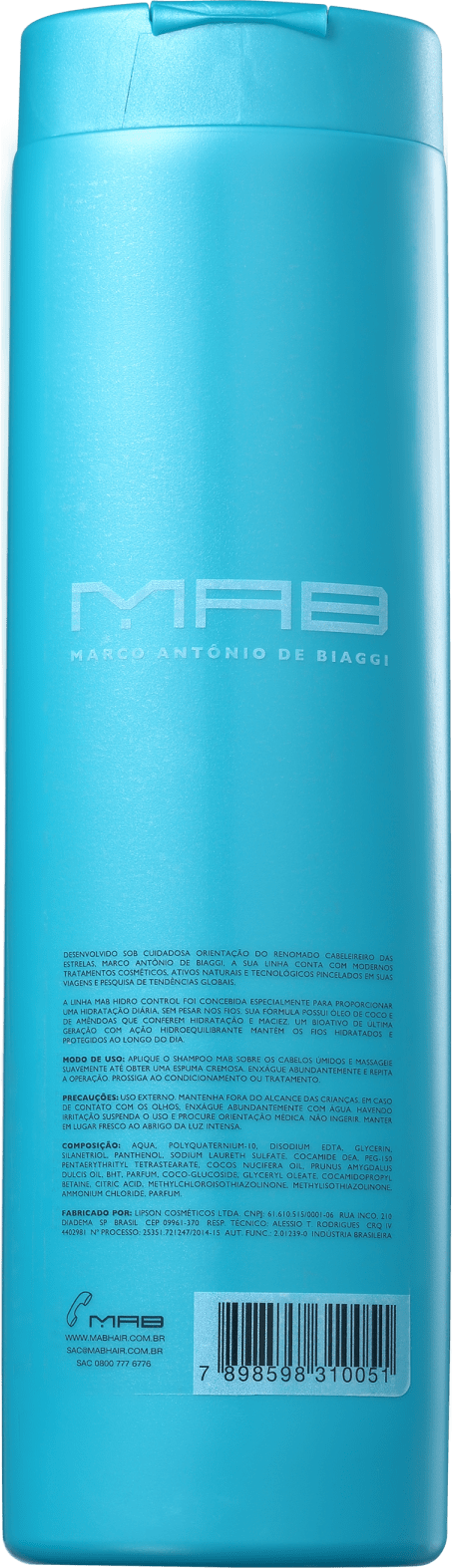 MAB Marco Antônio de Biaggi Hidro Control - Shampoo 300ml