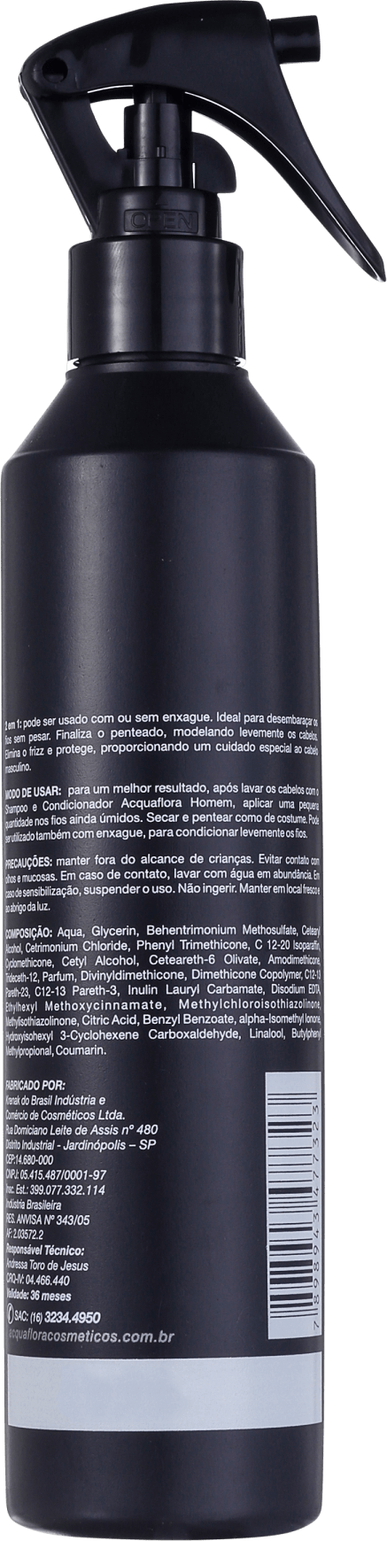 Acquaflora Homem Normais Spray Hidratante 2 Em 1 - Leave-In 240ml