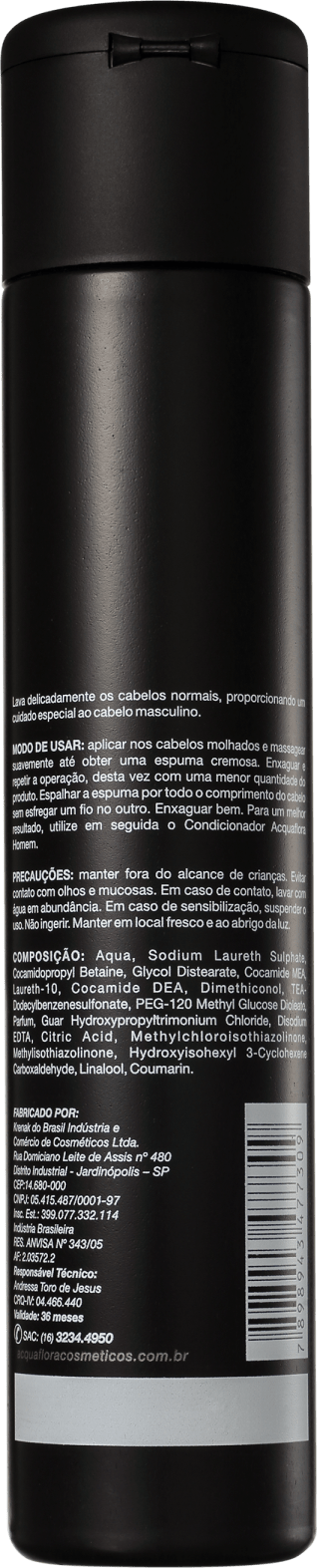 Acquaflora Homem Normais - Shampoo 300ml