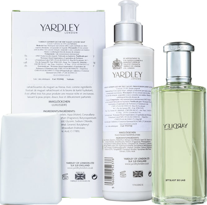 Kit Yardley Lily of The Valley (3 Produtos)