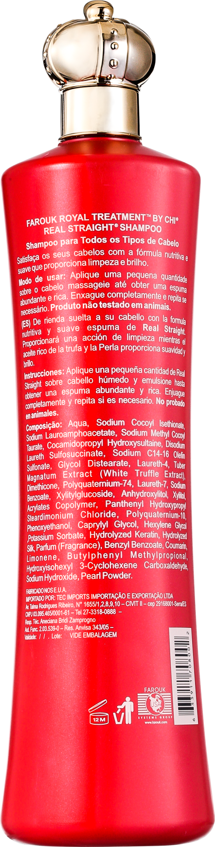 CHI Farouk Royal Treatment Real Straight - Shampoo 946ml