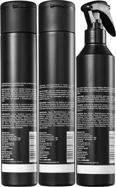 Acquaflora Homem Normais Leave-In Kit (3 Produtos)