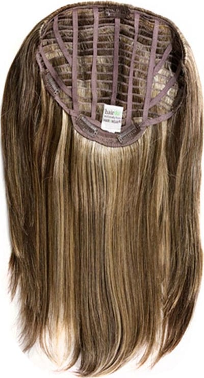 Hairdo Liso em Camadas - Castanho Com Mechas Douradas 48 Cm