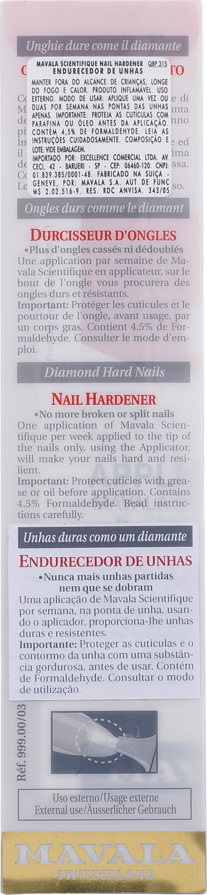 Mavala Scientifique Pen - Esmalte Endurecedor para Unhas 3,5ml