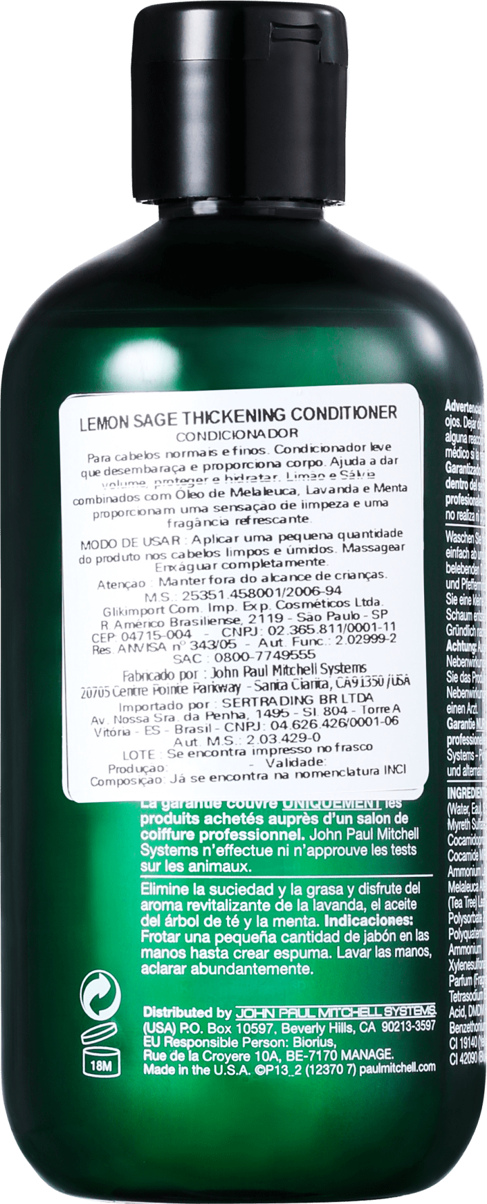 Paul Mitchell Tea Tree Lemon Sage Thickening Conditioner - Condicionador 300ml