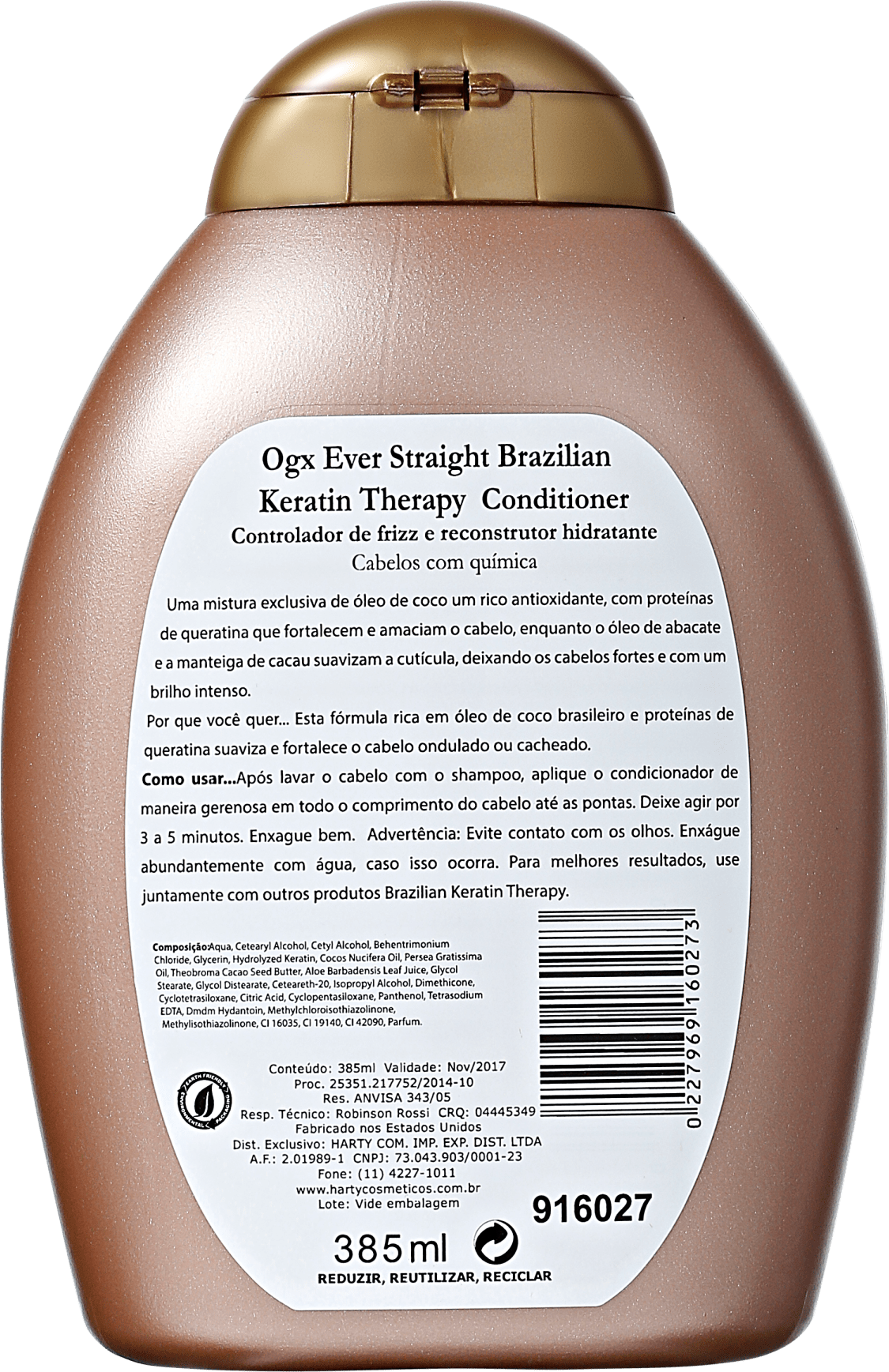 Organix Brazilian Keratin Condicionador 385ml