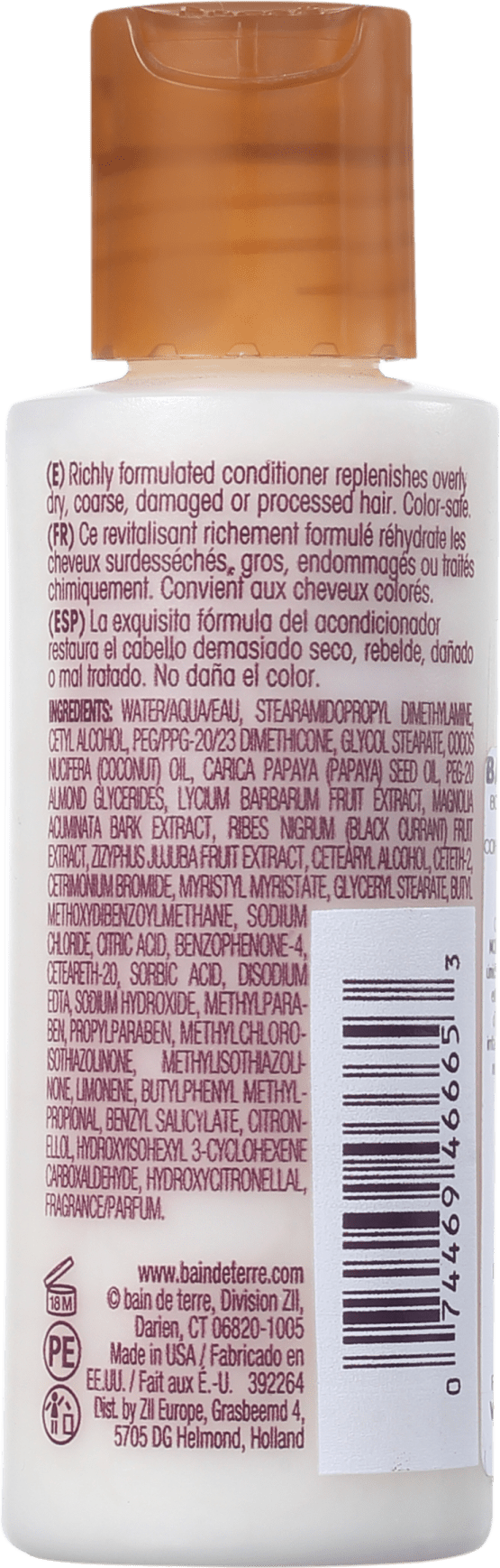 Bain De Terre Coconut Papaya Ultra Hydrating Conditioner - Condicionador 50ml