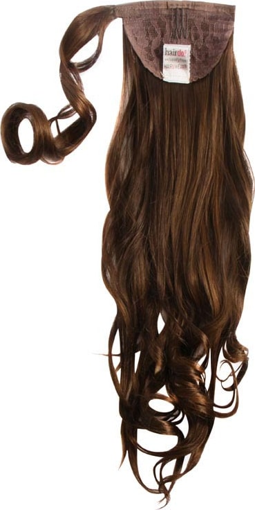 Hairdo Rabo de Cavalo Ondulado - Chocolate Com Mechas Cobre 58Cm