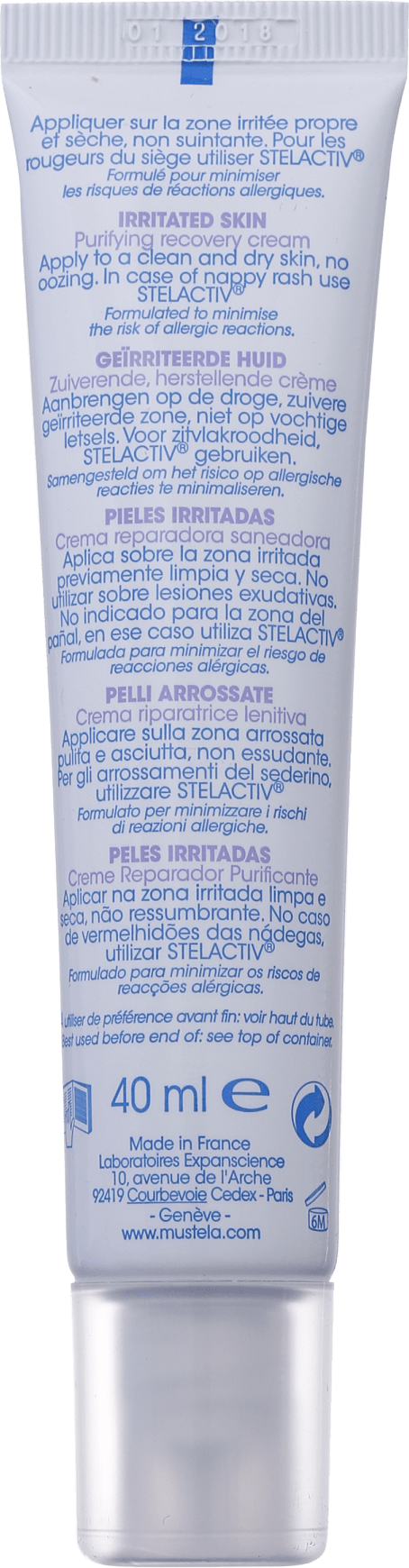 Mustela Dermo-Pédiatrie Stelatria - Creme Reparador Purificante 40ml