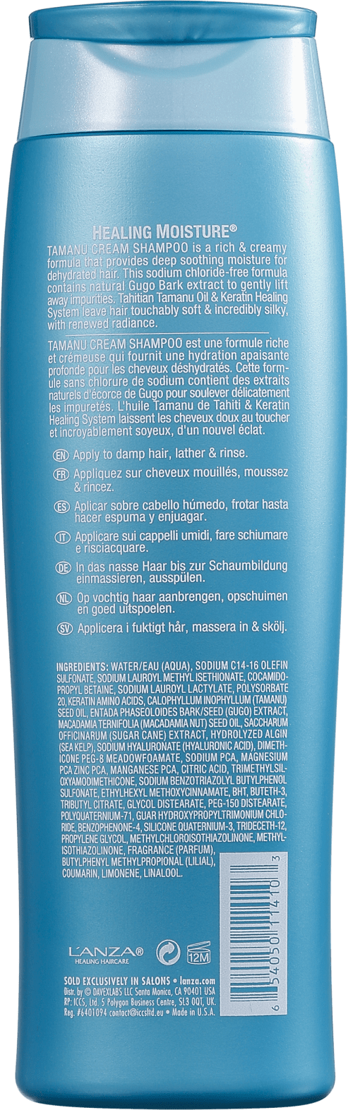 L'Anza Healing Moisture Tamanu Cream - Shampoo 300ml