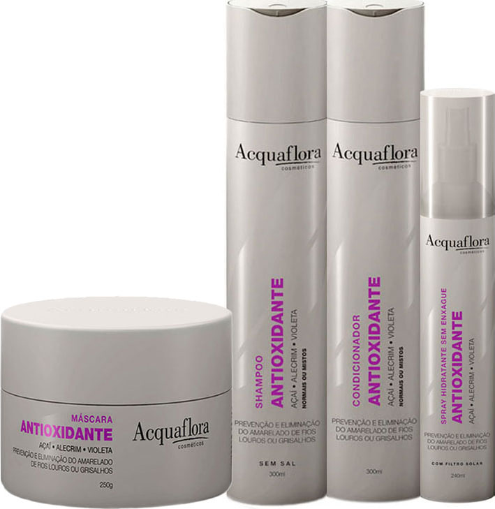 Acquaflora Antioxidante Normais ou Mistos Kit Completo (4 Produtos)