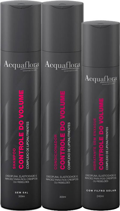 Acquaflora Controle Do Volume Hidratante Kit (3 Produtos)