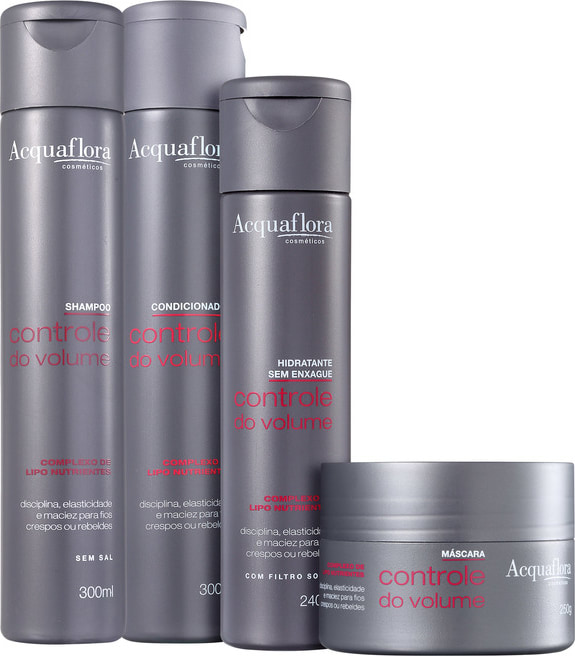 Acquaflora Controle Do Volume Máscara Kit (4 Produtos)