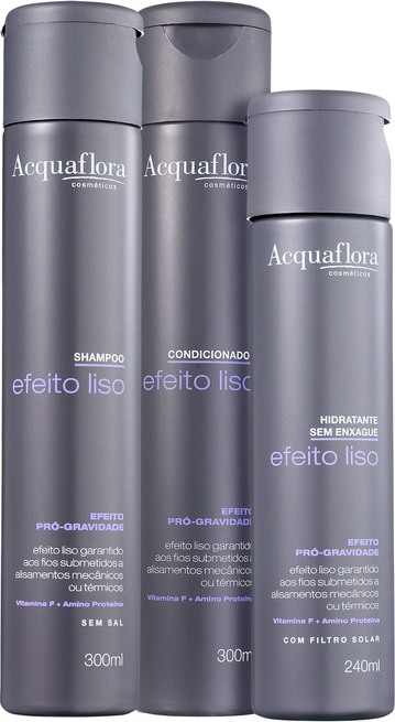 Acquaflora Efeito Liso Hidratante Kit (3 Produtos)