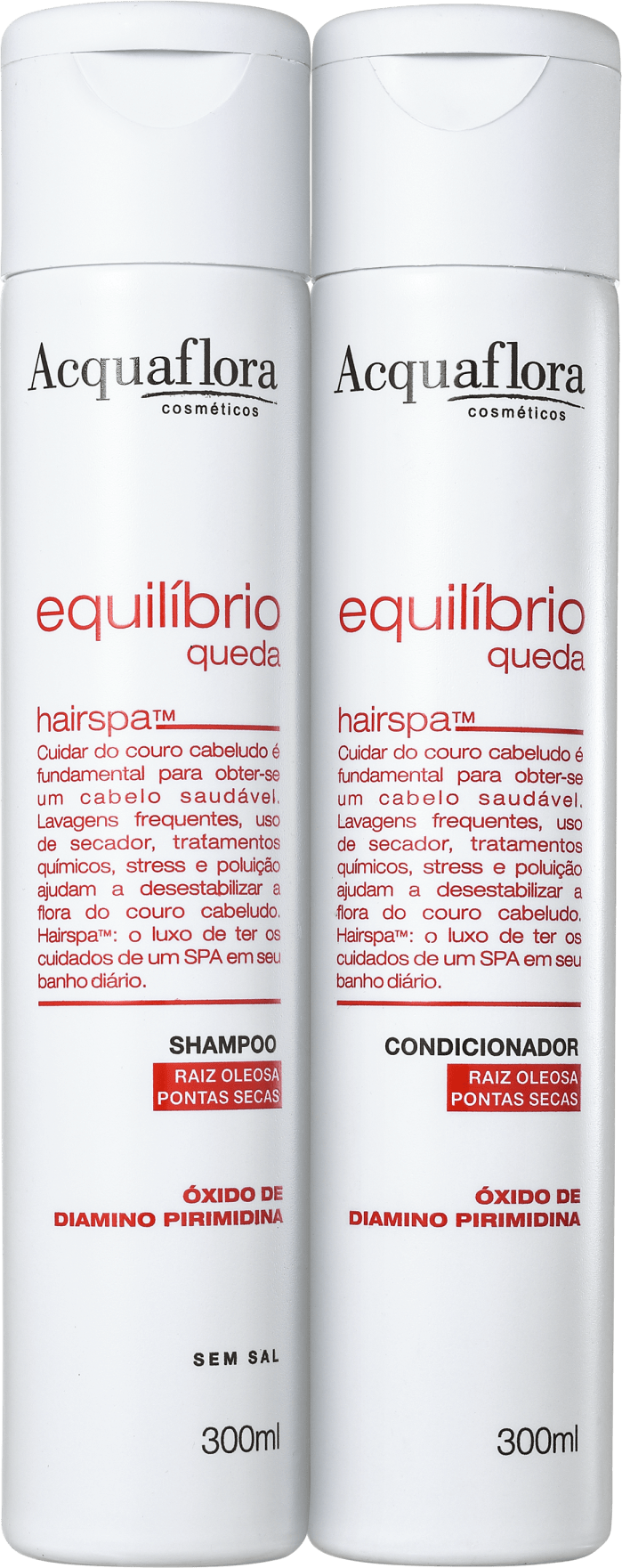 Acquaflora Equilíbrio Queda Raiz Oleosa Pontas Secas Duo Kit (2 Produtos)