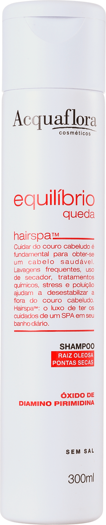 Acquaflora Equilíbrio Queda Raiz Oleosa Pontas Secas - Shampoo 300ml